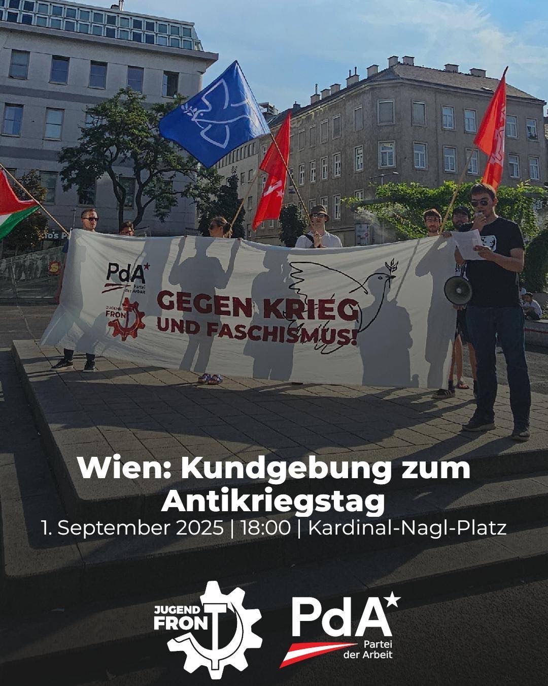 Wien: Kundgebung zum Antikriegstag